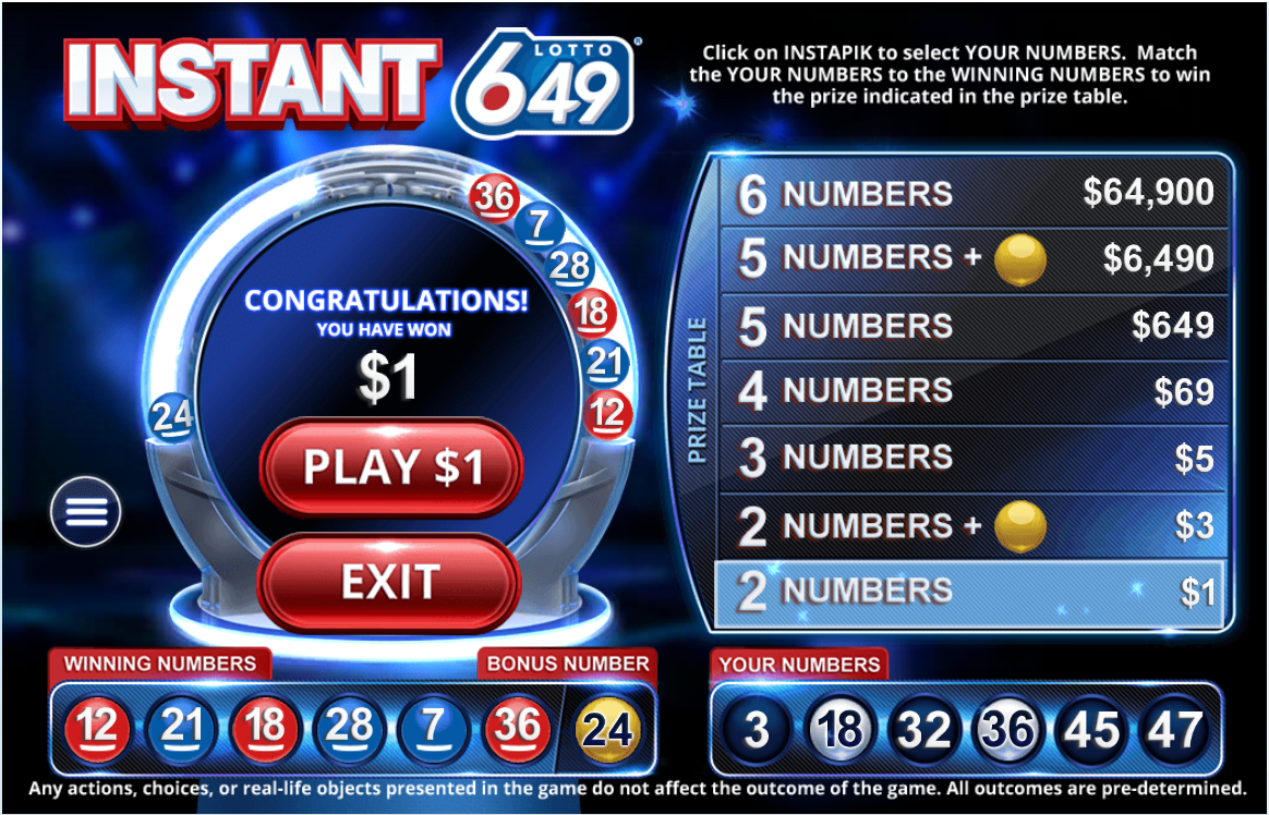 Instant Lotto 649 carousel image 3