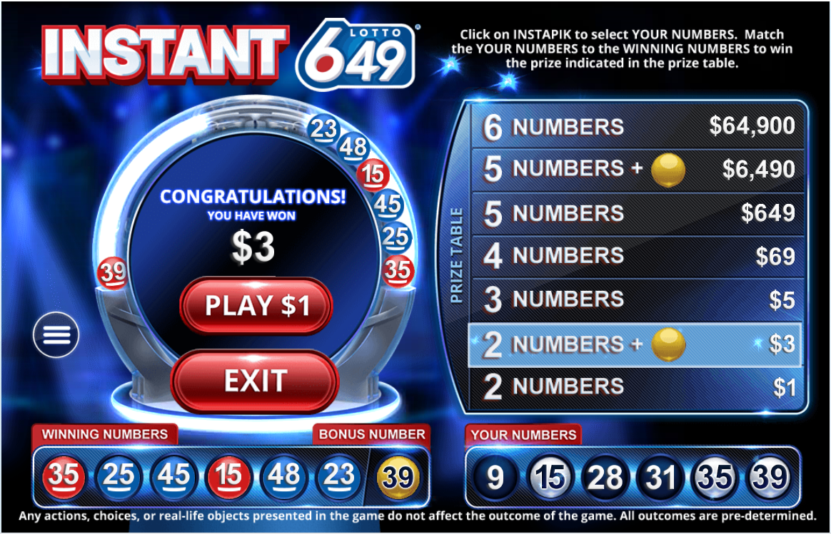 Instant Lotto 649 carousel image 4