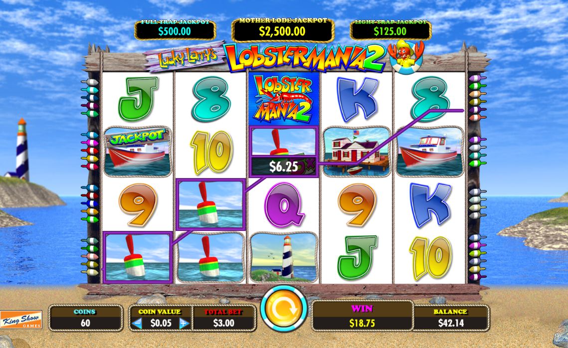 Lucky Larry's Lobstermania 5, Casino Slot Game