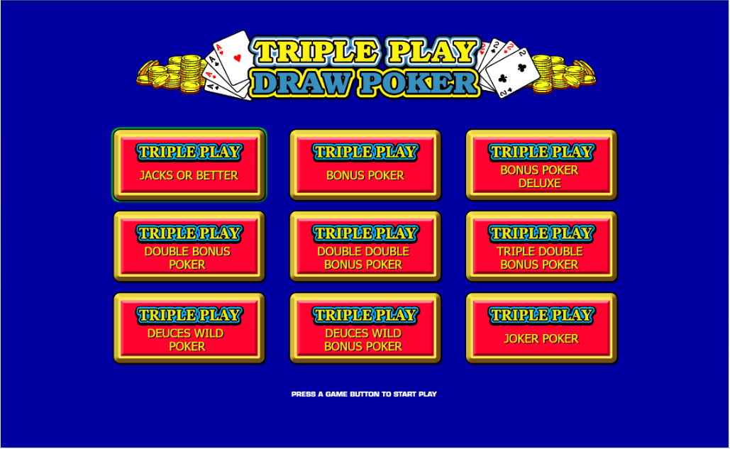 Triple Play Draw Poker carousel image 0