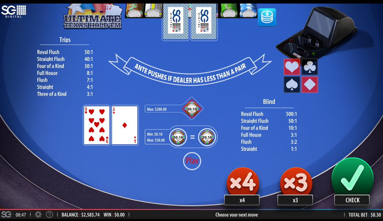 Casino Hold'em - Online Rules, Optimal Strategy, Guide and Tips