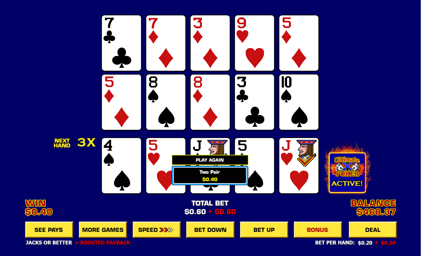 Ultimate X Poker Triple Play carousel image 2